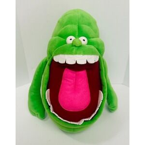 Ghostbusters 10" Slimer Open Mouth & Bulging Eyes Green Ghost Stuffed Plush